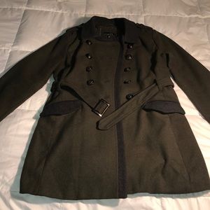 RUE 21 Navy Green Coat